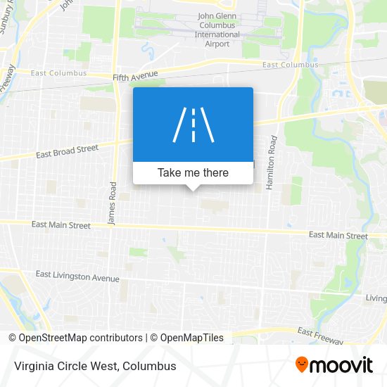 Virginia Circle West map