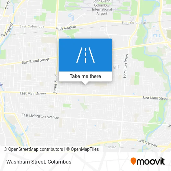 Washburn Street map