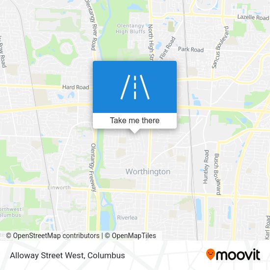 Alloway Street West map
