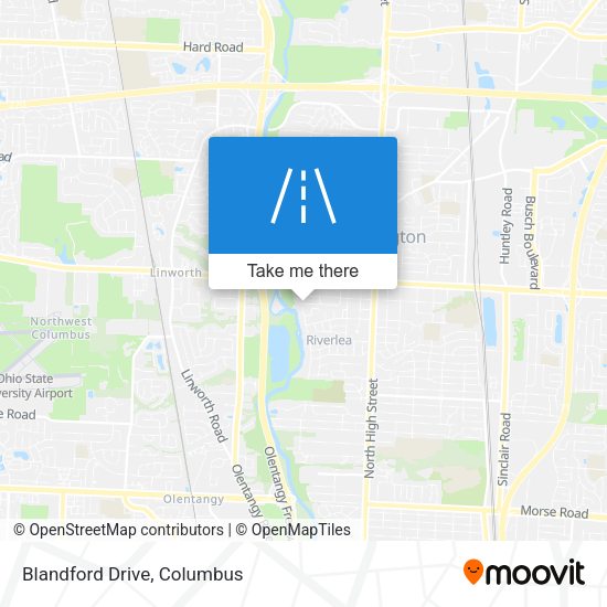 Mapa de Blandford Drive