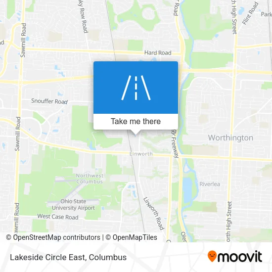 Lakeside Circle East map