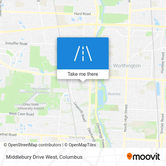 Middlebury Drive West map