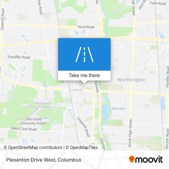 Plesenton Drive West map