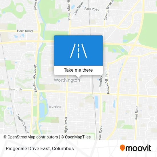 Ridgedale Drive East map