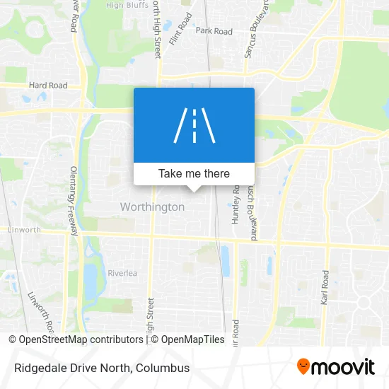 Ridgedale Drive North map