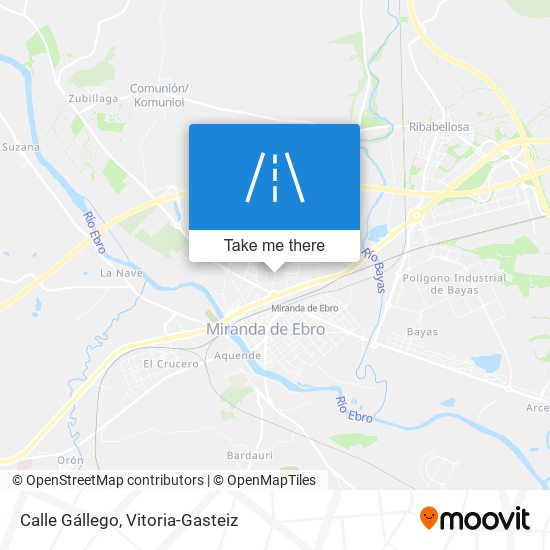 mapa Calle Gállego