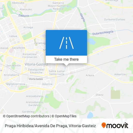 mapa Praga Hiribidea / Avenida De Praga