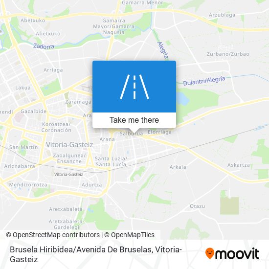 mapa Brusela Hiribidea / Avenida De Bruselas