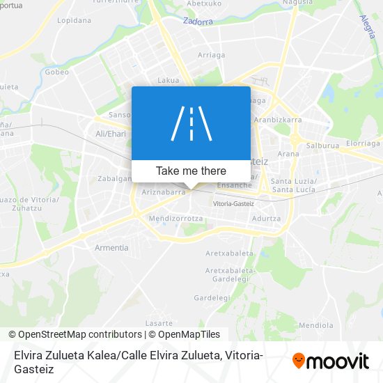 mapa Elvira Zulueta Kalea / Calle Elvira Zulueta