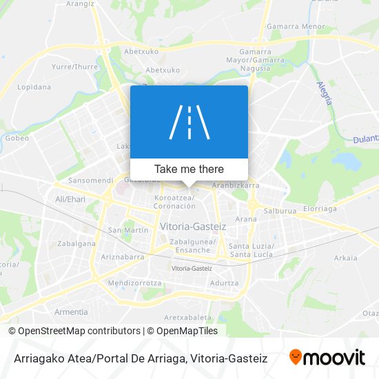 Arriagako Atea / Portal De Arriaga map