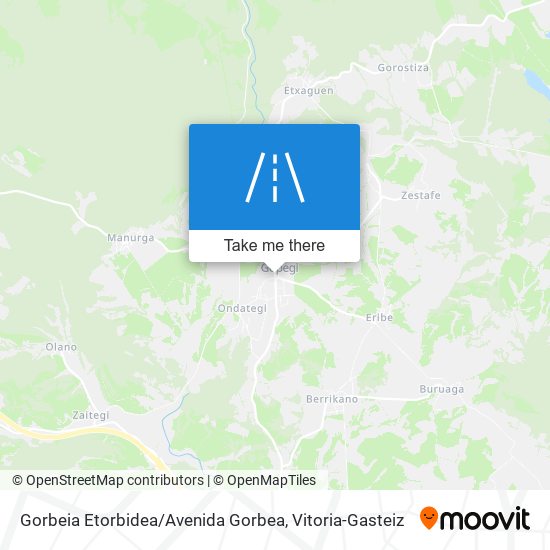 Gorbeia Etorbidea / Avenida Gorbea map