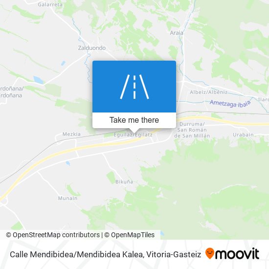 mapa Calle Mendibidea / Mendibidea Kalea