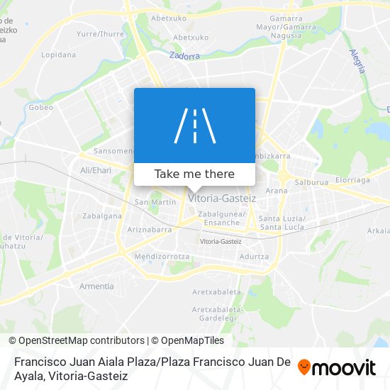 mapa Francisco Juan Aiala Plaza / Plaza Francisco Juan De Ayala