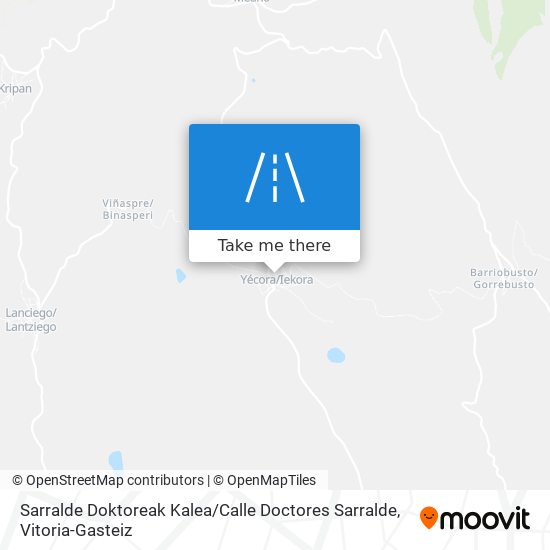 mapa Sarralde Doktoreak Kalea / Calle Doctores Sarralde