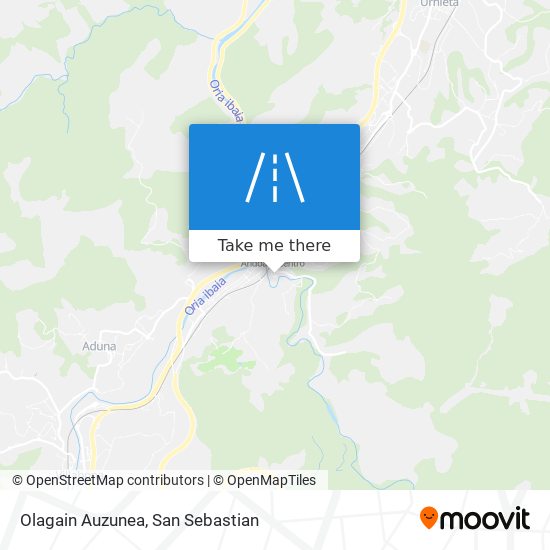 mapa Olagain Auzunea