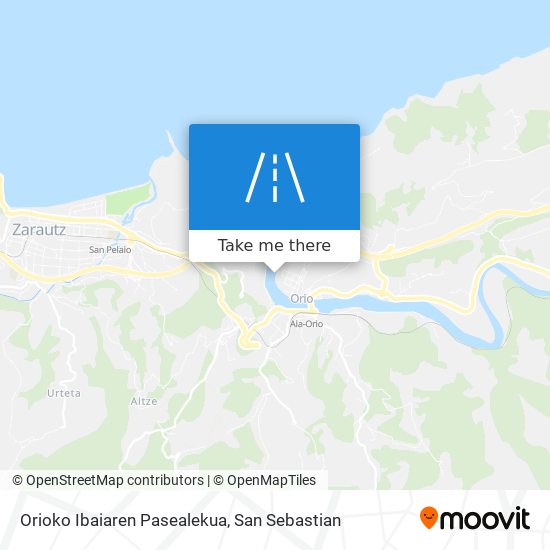 mapa Orioko Ibaiaren Pasealekua