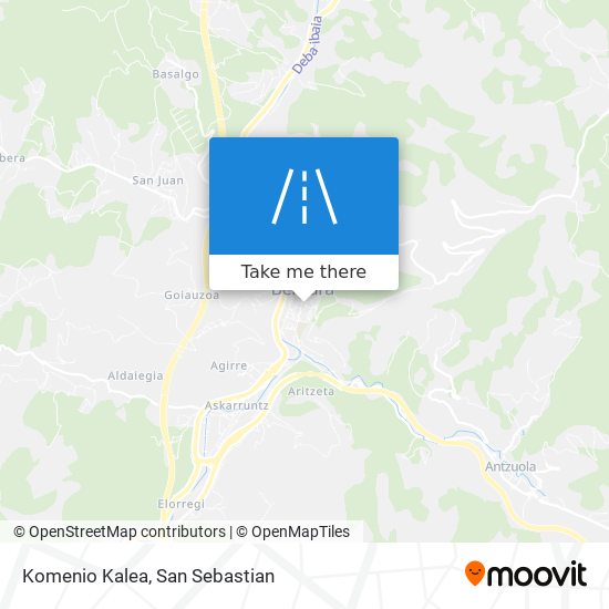 Komenio Kalea map