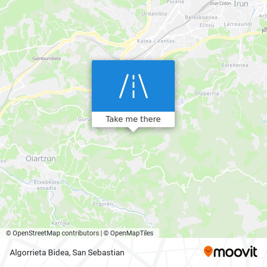 mapa Algorrieta Bidea