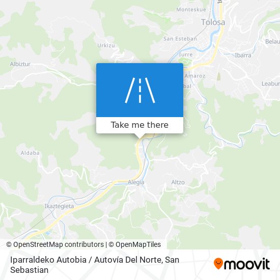 Iparraldeko Autobia / Autovía Del Norte map