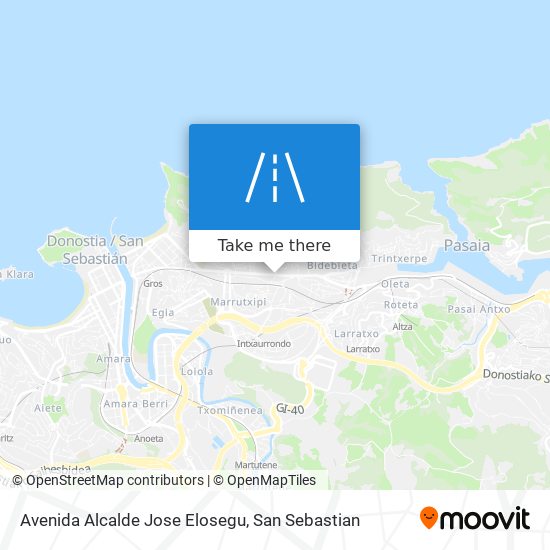 Avenida Alcalde Jose Elosegu map