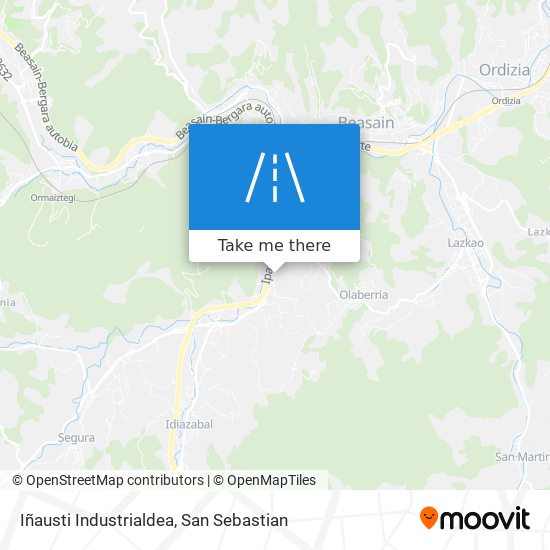 mapa Iñausti Industrialdea