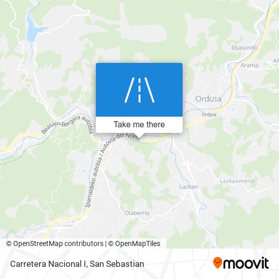 Carretera Nacional I map