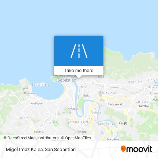 Migel Imaz Kalea map