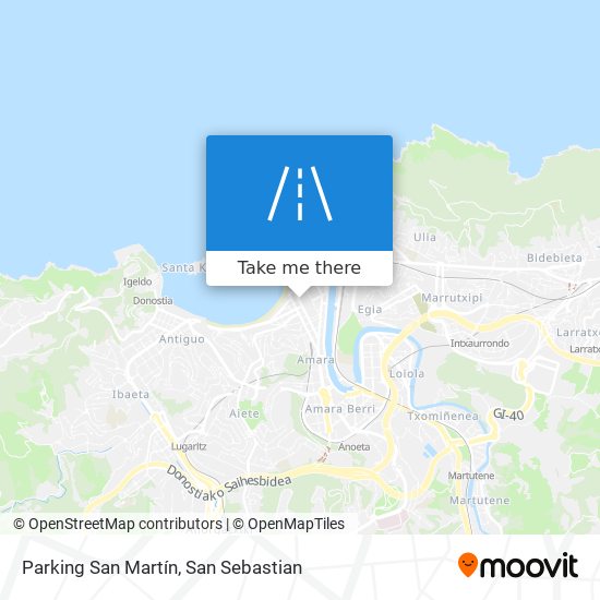 mapa Parking San Martín