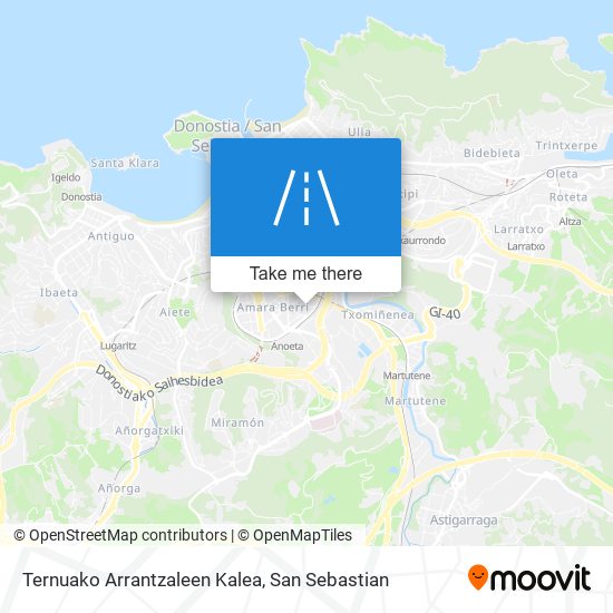 mapa Ternuako Arrantzaleen Kalea