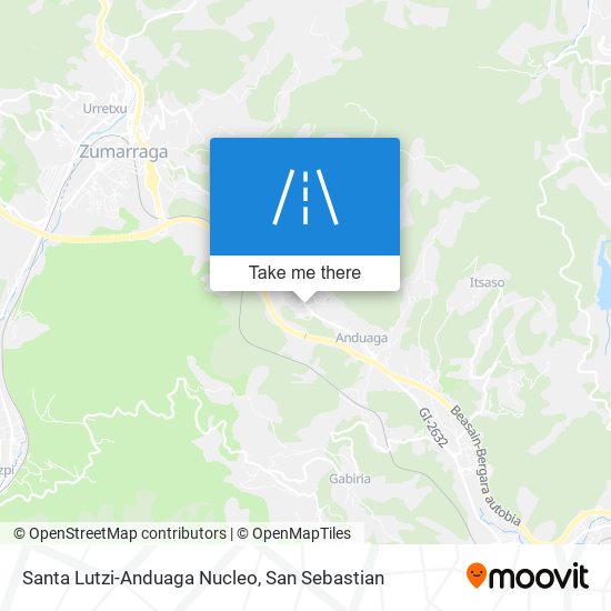 Santa Lutzi-Anduaga Nucleo map