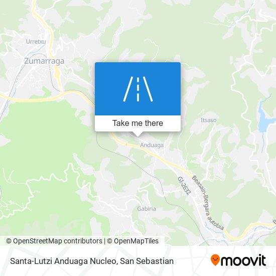 Santa-Lutzi Anduaga Nucleo map