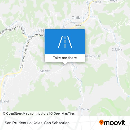 San Prudentzio Kalea map