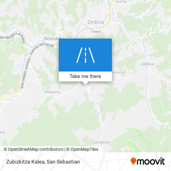 Zubizkitza Kalea map