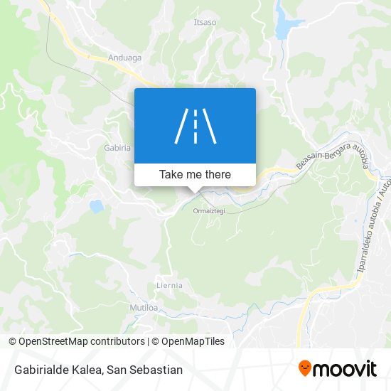 mapa Gabirialde Kalea