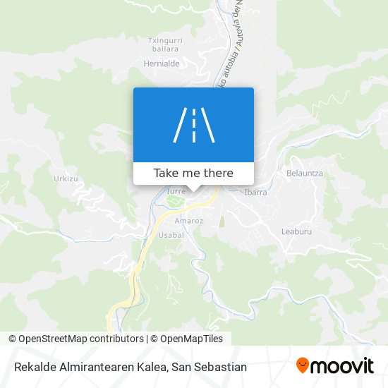 mapa Rekalde Almirantearen Kalea