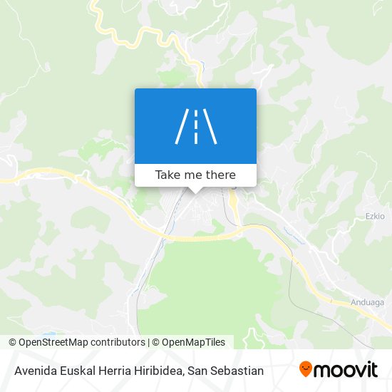 mapa Avenida Euskal Herria Hiribidea