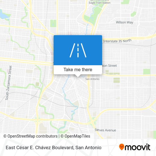East César E. Chávez Boulevard map
