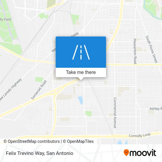 Felix Trevino Way map