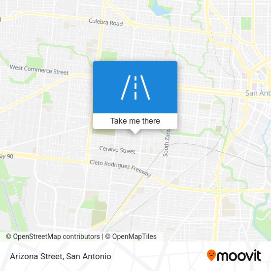 Arizona Street map