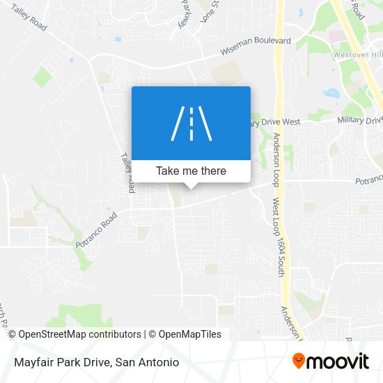 Mayfair Park Drive map