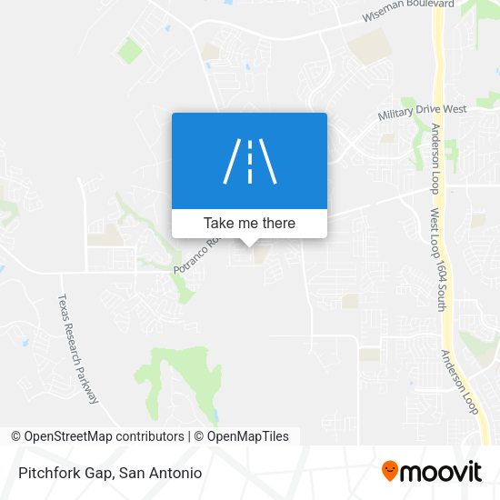Pitchfork Gap map