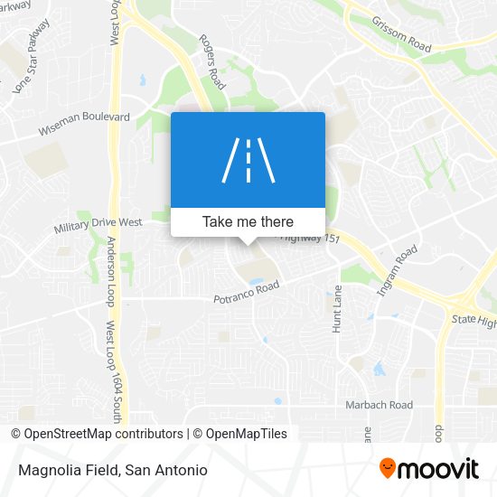 Mapa de Magnolia Field