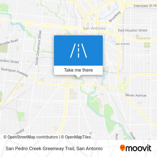 San Pedro Creek Greenway Trail map