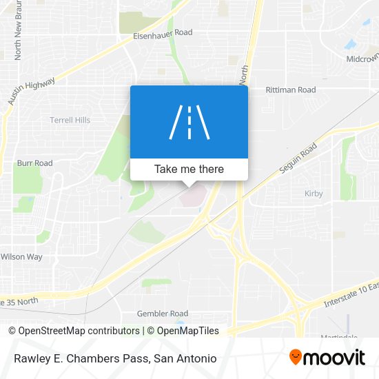 Rawley E. Chambers Pass map