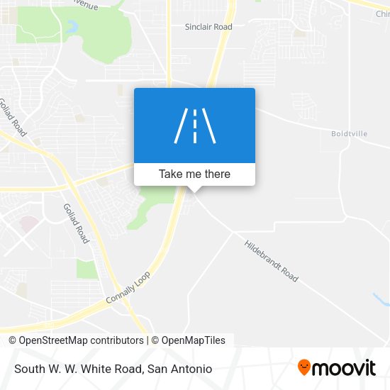 South W. W. White Road map