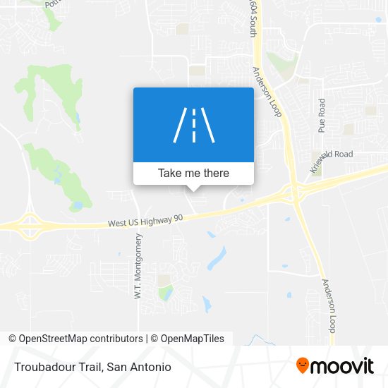 Troubadour Trail map