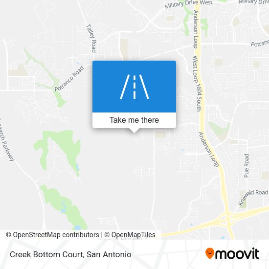 Creek Bottom Court map