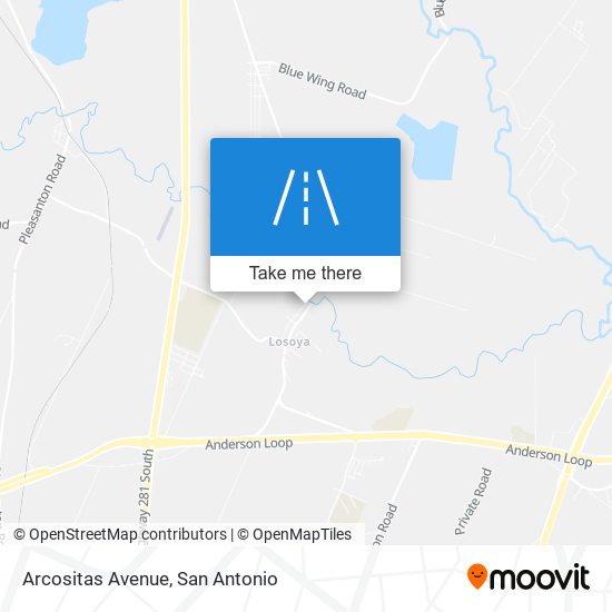 Arcositas Avenue map