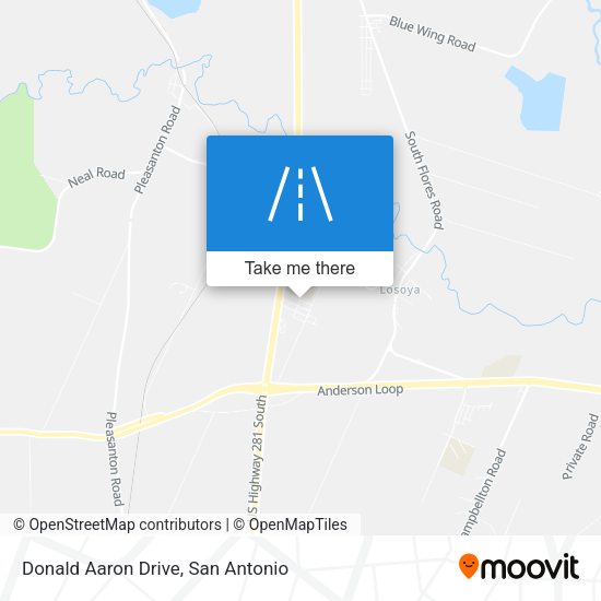 Donald Aaron Drive map