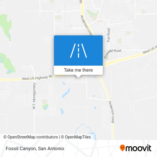 Mapa de Fossil Canyon